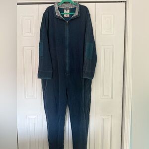 Men’s Fat Face Onesie Union Suit Blue 100% Cotton 2XL Arlie Sweatshirt
